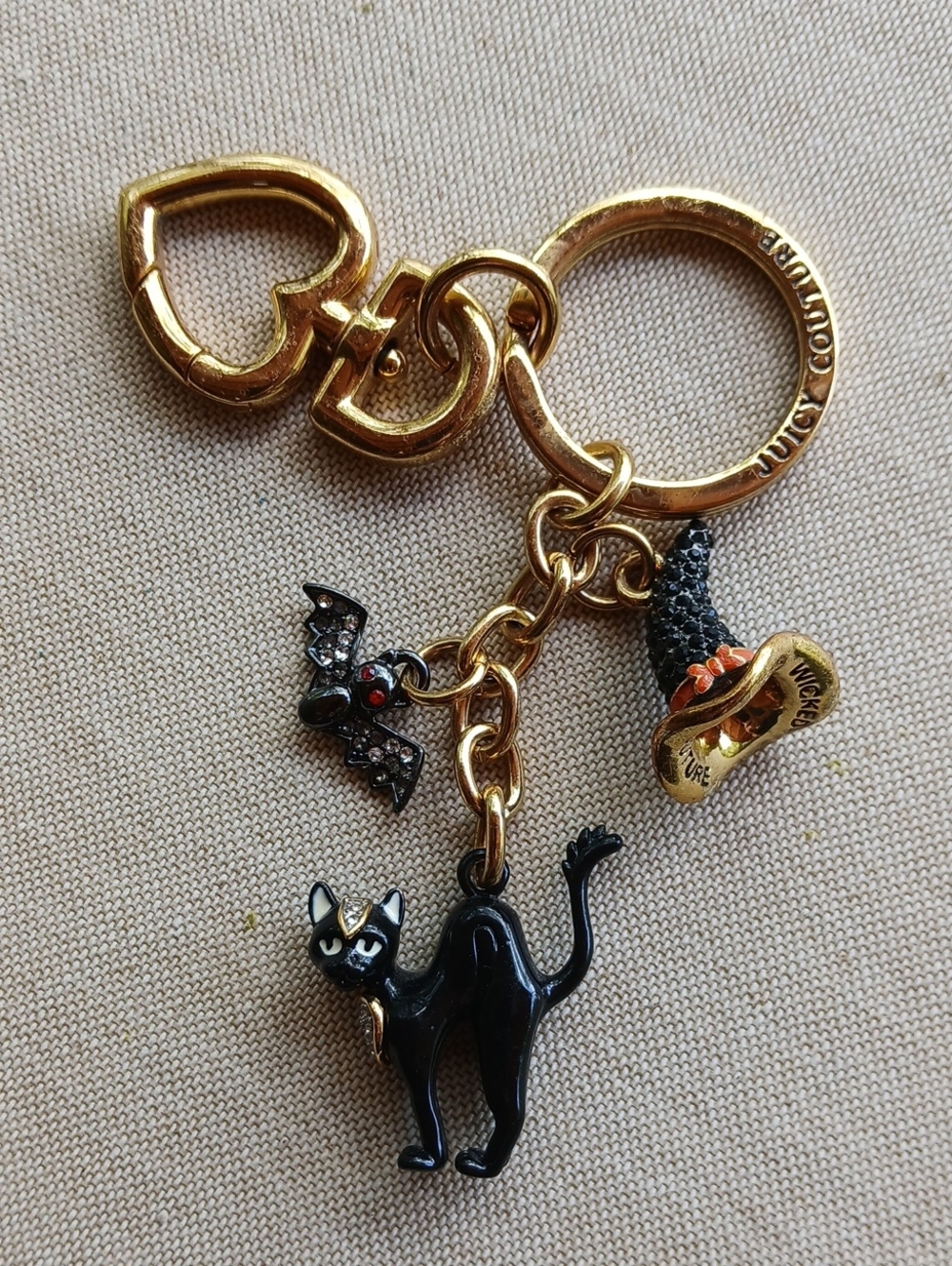 Juicy Couture 2013 "Wicked Couture" Halloween Themed Charm Keychain